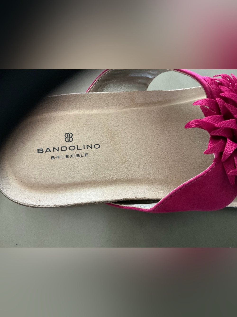 Bandolino Women's Fuchsia Dressy Fun Sandals, Size 8 - Picture 5 of 7